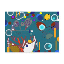 7 ZERO - Abstract Post Cards