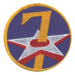 7th AF COMMAND- WWII Stickers
