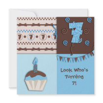7th Birthday : Boy : Invitation