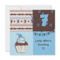 7th Birthday : Boy : Invitation