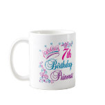 7th Birthday Princess Mugs