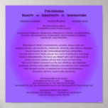 7th Chakra Poster - Your background colours