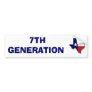 7TH GENERATION 1 BUMPER STICKER