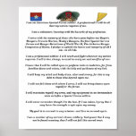 7th special forces green beret vietnam flash creed posters