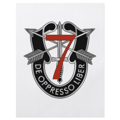 7th Special Forces Group Crest Personalized Flyer by combatcustomize