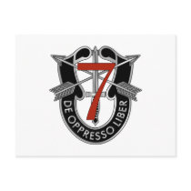 7th Special Forces Group Crest Postcards