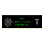 7th special forces group green berets bookmarkers business card template