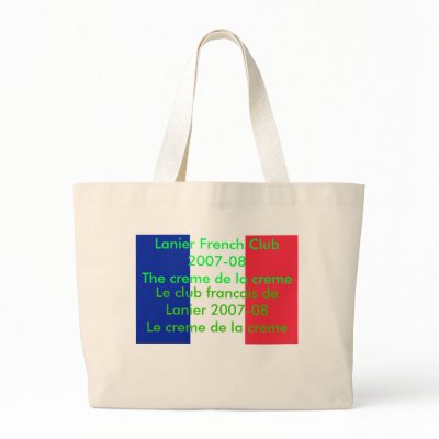 800px-Flag_of_France, Lanier French Club 2007-0... Bags by zgrami