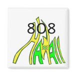 808 Hawaii magnet
