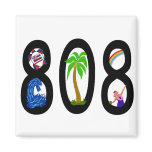 808 Island life magnet