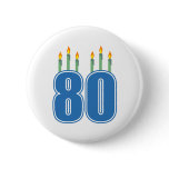 80 Birthday Candles (Blue / Green)