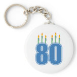 80 Birthday Candles (Blue / Green)