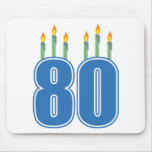 80 Birthday Candles (Blue / Green)