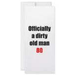 80  Dirty Old Man rack cards