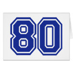 80 - eighty card