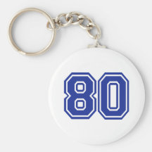 80 - eighty key chain