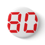 80 eighty red alarm clock digital number buttons