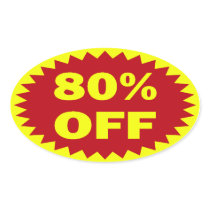 80% OFF Retail Sale Stickers