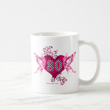 80 racing number butterflies coffee mug