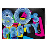 80 Retro Party Greeting Card