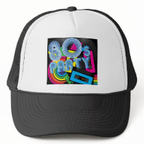 80 Retro Party Mesh Hats