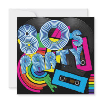 80 Retro Party Invite