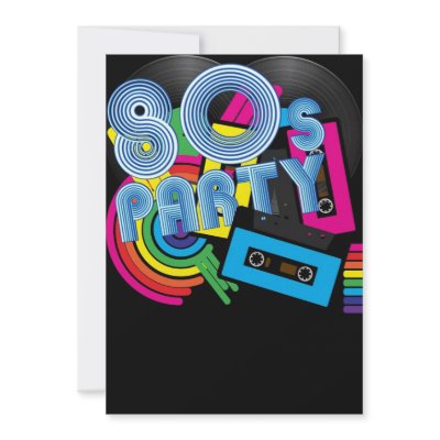 80 Retro Party Personalized Announcement by JAM_Design