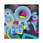 80 Retro Party Magnets