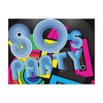 80 Retro Party Postcard