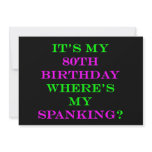 80 Where's my spanking Blk invitations