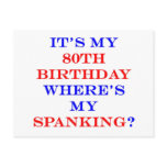 80 Where's my spanking? postcards