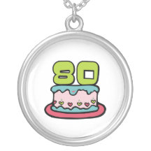 80 Year Old Birthday Cake Jewelry