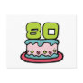 80 Year Old Birthday Cake Post Cards