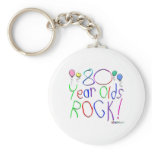 80 Year Olds Rock! Keychain