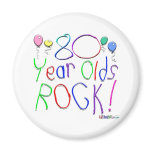 80 Year Olds Rock ! Fridge Magnets