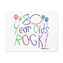 80 Year Olds Rock ! postcards