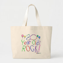 80 Year Olds Rock! Tote Bag