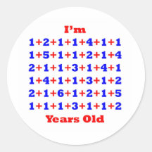 80 Years old! Round Sticker