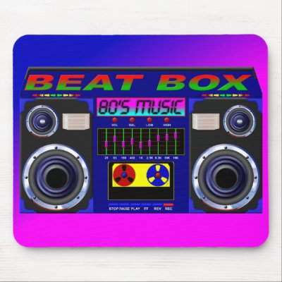 80's Beat Box Mousepad by marcscreations