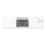 80s Boombox Bumper Sticker