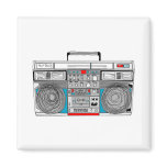 80s boombox illustration fridge magnets