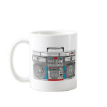 80s boombox illustration mugs