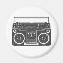 80s Boombox Refrigerator Magnet