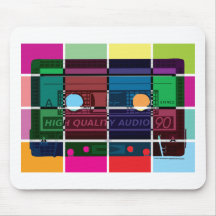 80's Cassette Colour Blocks Mousemats