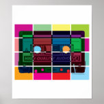 80's Cassette Colour Blocks