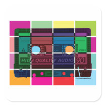 80's Cassette Colour Blocks