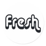 80's catch phase fresh on gifts stickers