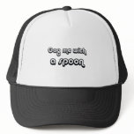 80's catch phase gag me with a spoon on gifts mesh hats