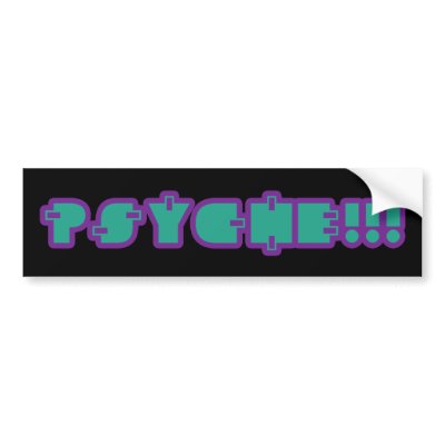 80s Child Psyche! Bumper Stickers by BoogieMonst