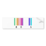 80s colour design! bumper stickers